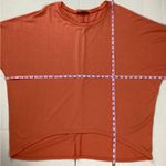 Zanzea Collection Coral Orange Tunic Top 3/4 Sleeve Hi Low Hem Size XXXXL Photo 13