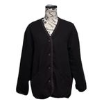 London Fog Vintage Chocolate Brown Fleece Wool Jacket Womens Small Button Front Photo 1