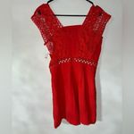 Willow & Clay NWT-- poppy color- Crochet Strap Romper- size small Photo 2