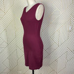 Aritzia  Babaton Louie Dress Shift‎ Sheath Mini Magenta Maroon Red Size US 4 Photo 5