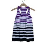 Athleta  Women's M Striped Racerback Athletic Tank with Shelf Bra Photo 1