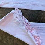 ZARA NWOT Soft Pink Ruffle Split Hemmed Cropped Stretch Trousers Photo 4