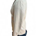 Loft Beige Virgin Wool Blazer with button closure and shoulder pads size 6 Photo 3