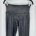 Spanx Faux Leather Leggings Shapewear High Waist Full Length Black Size Large Photo 7