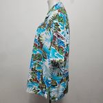 Bonworth Vintage  Turquiose Tropical Hawaiian Button Down Size MP Photo 1