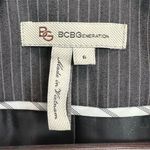 BCBGeneration Women's Gray Pinstripe Blazer Jacket Size 6 Business Formal Photo 2