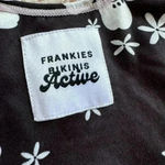 frankie's bikinis Speedy Long Sleeve Floral Crop Top size M retails $110 027-B Photo 4
