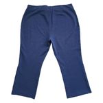 Talbots Montauk Pants Womens 16 Blue Ankle Flare High Rise Flat Front Career Photo 7