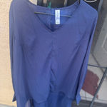 Pure Energy  Navy Blue Blouse Photo 0