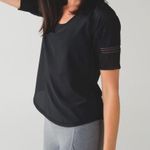 Lululemon • Var-City 1/2 Sleeve Black Mesh Jersey Top Photo 9
