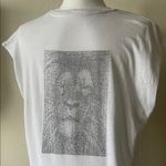 Zadig & Voltaire Cecilia Lion Strass White Tee | Rhinestone Back Graphic T-Shirt Photo 8