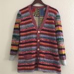 Reversible Colorful Fun Print Cardigan OS Size undefined Photo 6