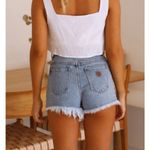 ABRAND A High Relaxed Shorts Distressed Vintage Blue size 24 Photo 2