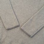 Club Monaco  Cashmere Silk Mock Neck Sweater Gray Cream Large Photo 3