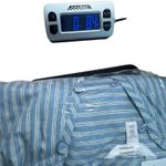 LC Lauren Conrad Women's  Blue Stripes 3/4 Sleeve Plus‎ Size 3X Blouse Button-Up Photo 8