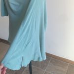 Free People We the Free Malibu Mint Green Waffle Knit Oversized Boho Top Photo 6