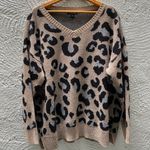 Cheetah Print Sweater Multi Size XL Photo 0