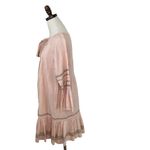 Roller Rabbit  Maricruz Cross Stitch‎ Embroidered Shift Dress Light Pink Sz Small Photo 3