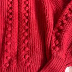 White House | Black Market  Women's Red Pullover
Turtleneck Cable Sweater Photo 3