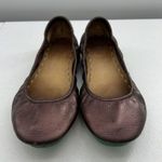Tieks  Sz 8 Ballet Flat Rasberry Truffle Brown Metallic Leather By Gavrieli RARE Photo 5