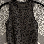 Athleta  Black Leopard Print Crop Top Photo 0