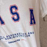 NASA White Short Sleeve Tie Front T Photo 2