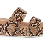 JSlides J/SLIDES
Quincy Snake-Print Leather Platform Sandals Sz 8.5 great condition Photo 1
