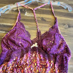 Victoria's Secret  Slip Dress Night Gown Comfy Soft Purple Boho Print Small Photo 6