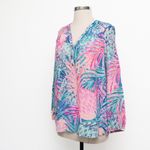 Lilly Pulitzer Elsa Silk Top Lilac Thistle XS Photo 9