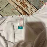 No Boundaries  junior 17 artic white striped one- piece side knot tie Photo 3