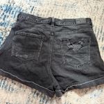 American Eagle Black Denim Shorts Photo 4