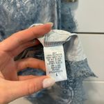 Storia  Blue Snakeskin Lace Top Photo 3