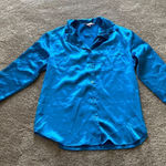 Victoria's Secret  Blue Satin Night Shirt SIZE M Photo 0