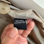 Ellen Tracy Linda Allard  Womens Blazer Jacket Wool Beige Long Career Work Photo 3