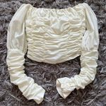 Danielle Guizio  off white top off shoulder size XS C9 Photo 5