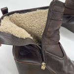 Tory Burch Womens Size 7.5 Shoes Primrose 75mm Wedge Bootie Coconut Latte READ Photo 10