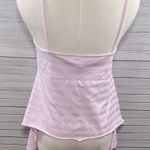 DKNY (City) Cami Top Shark Bite Hem Pink Stripes-Large Photo 1