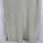 Cupcakes and Cashmere Small Sleeveless Knit Oatmeal Beige Tie Side Slit Sweater White Photo 2