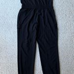 Athleta Unbound Lightweight Sleeveless Cargo Jumpsuit Black Medium Tall Photo 5