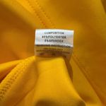 Women’s Yellow Midi Dress Mock Neck Plaid Long Sleeves and Bow Detail Size 2XL Photo 15