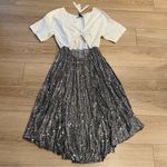 Anthropologie NWT  Delfi Collective Sequin Twofer Midi Dress Size L Photo 1