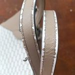 Karl Lagerfeld Monogram Ivory Tan Floral Embroidered key charm tote bag purse Photo 4