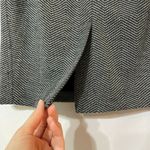 DKNY Black White Zigzag Pencil Skirt Womens 0 Dark Academia Classic Preppy Photo 3