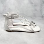 BCBGeneration NEW Kline Embellished Toe Ring Strappy Square Toe Flat Sandals 7.5 Photo 3