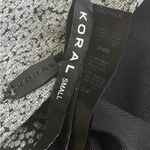 Koral  Sports Bra Black Gray Padded Sz small RACERBACK Athletic Athleisure  Photo 9