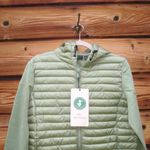 Save The Duck Paige Hooded Hybrid Jacket Green Size L Photo 4