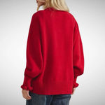 Sage + Fig The Big Bow Holiday Sweater in Cherry Red Size S Photo 1