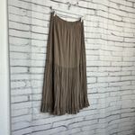 Route 66  Clothing Taupe Tiered Maxi Skirt One Size Elastic Waist Boho Western Photo 1