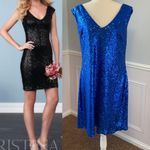 Christina Wu NWT  Celebration Sequin Bridesmaid Dress Royal Blue Size 22 Photo 2