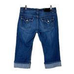 Vigoss Jeans Capri Cuffed 8” Mid Rise Flap Pockets Medium Blue Juniors Size 9 Photo 1